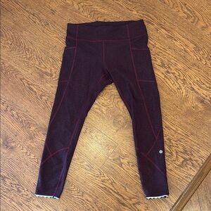 Lululemon Burgundy Leggings